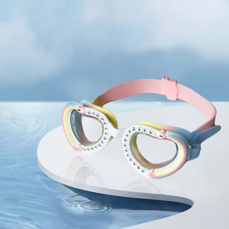 Kids' Anti-Fog Swim Goggles, Fun Prints — detail 3