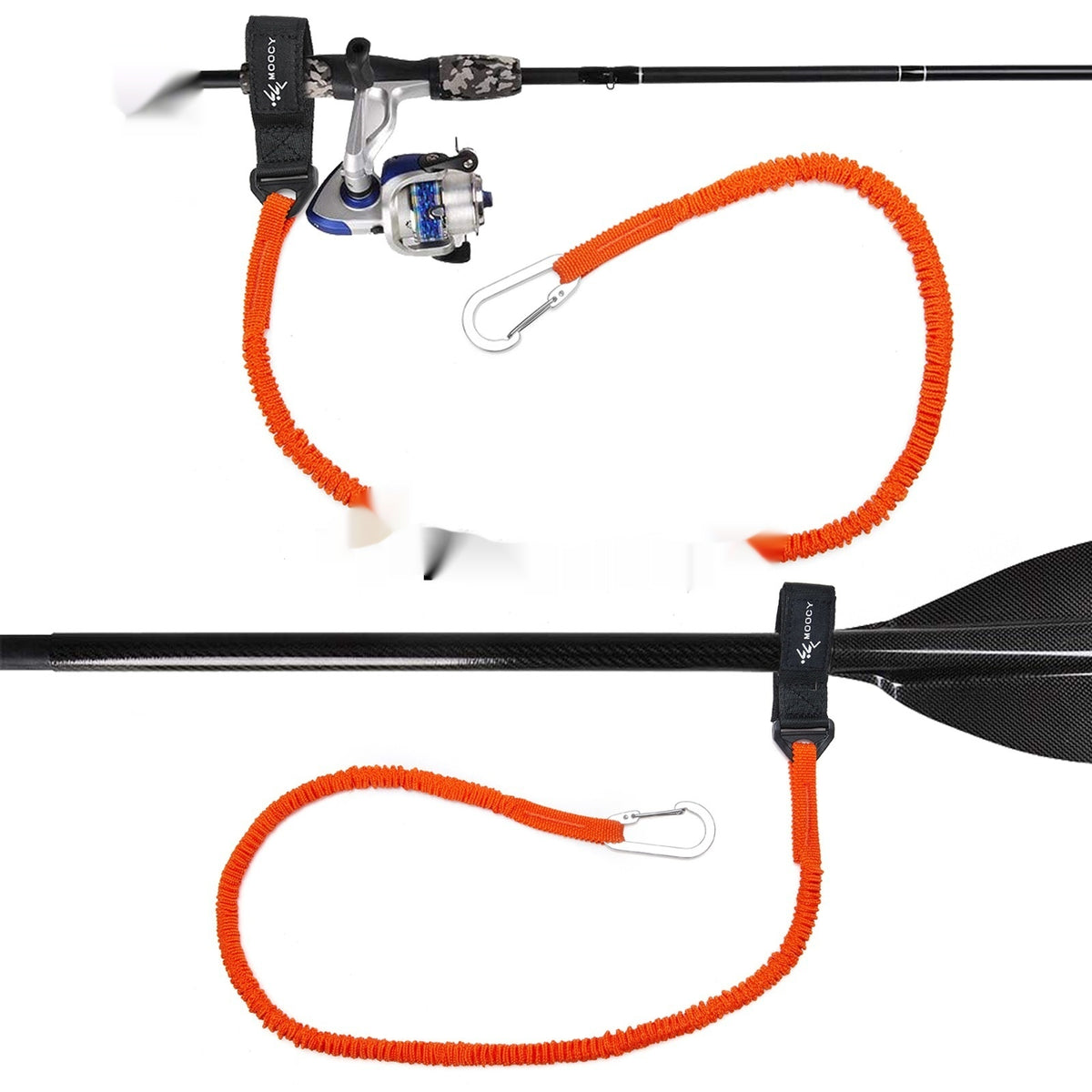 Coiled Kayak Paddle Leash — detail 2