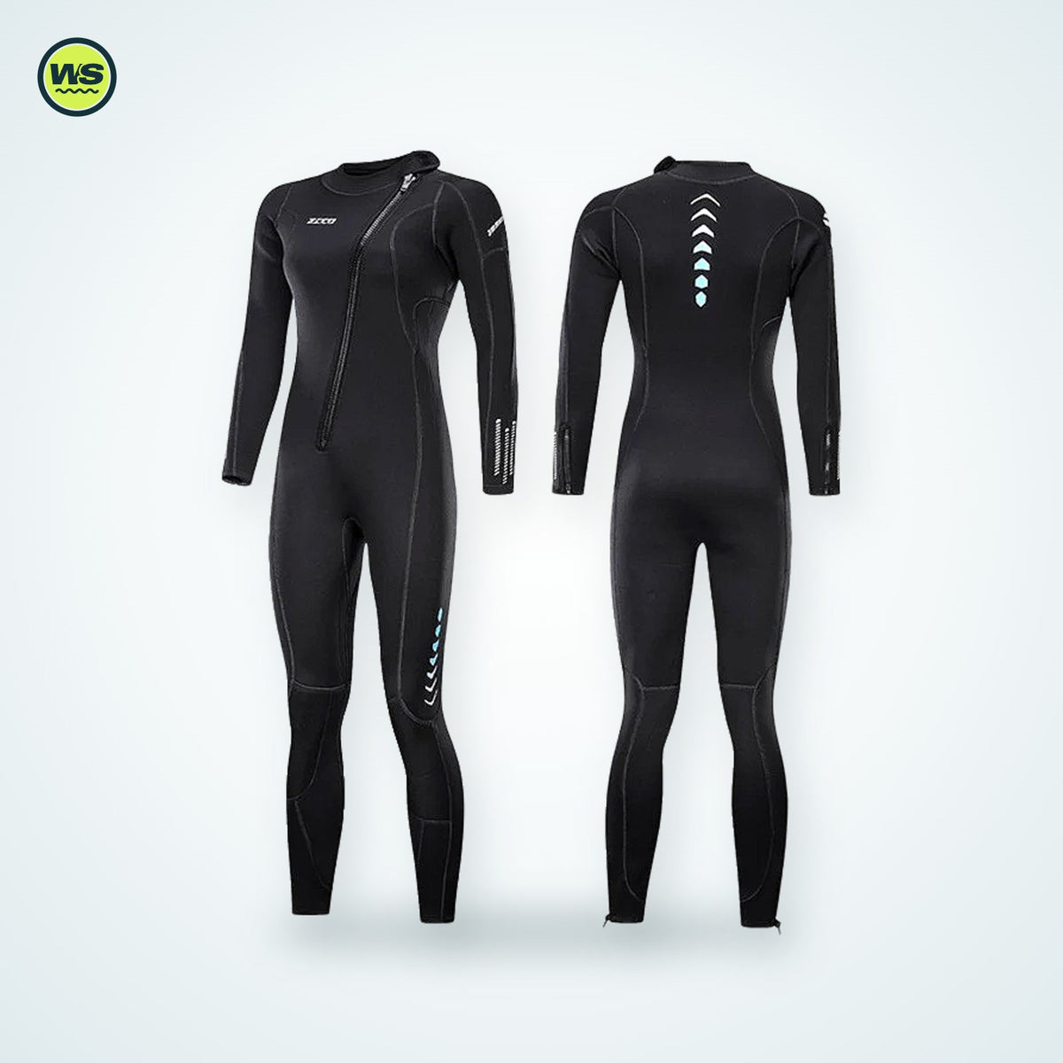 One-Piece Neoprene Surf Wetsuit — studio view 4
