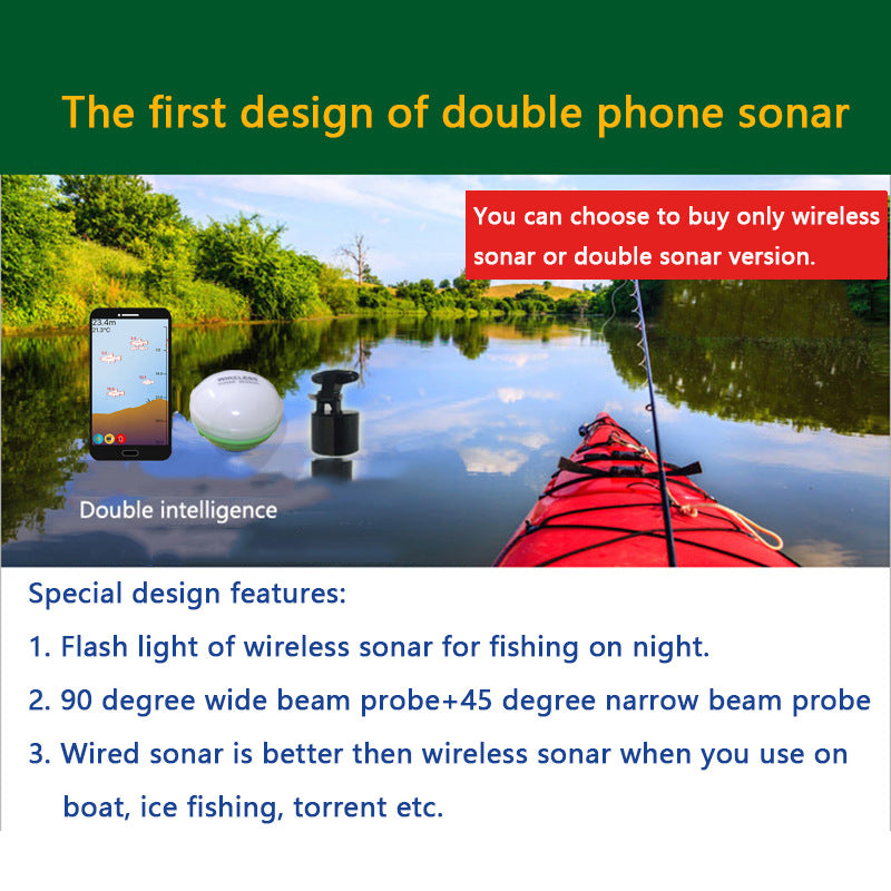 Wireless Dual-Probe Phone Fish Finder — detail 5