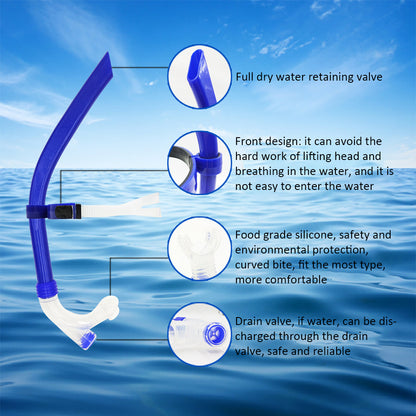 Center-Mount Swim Training Snorkel — detail 1