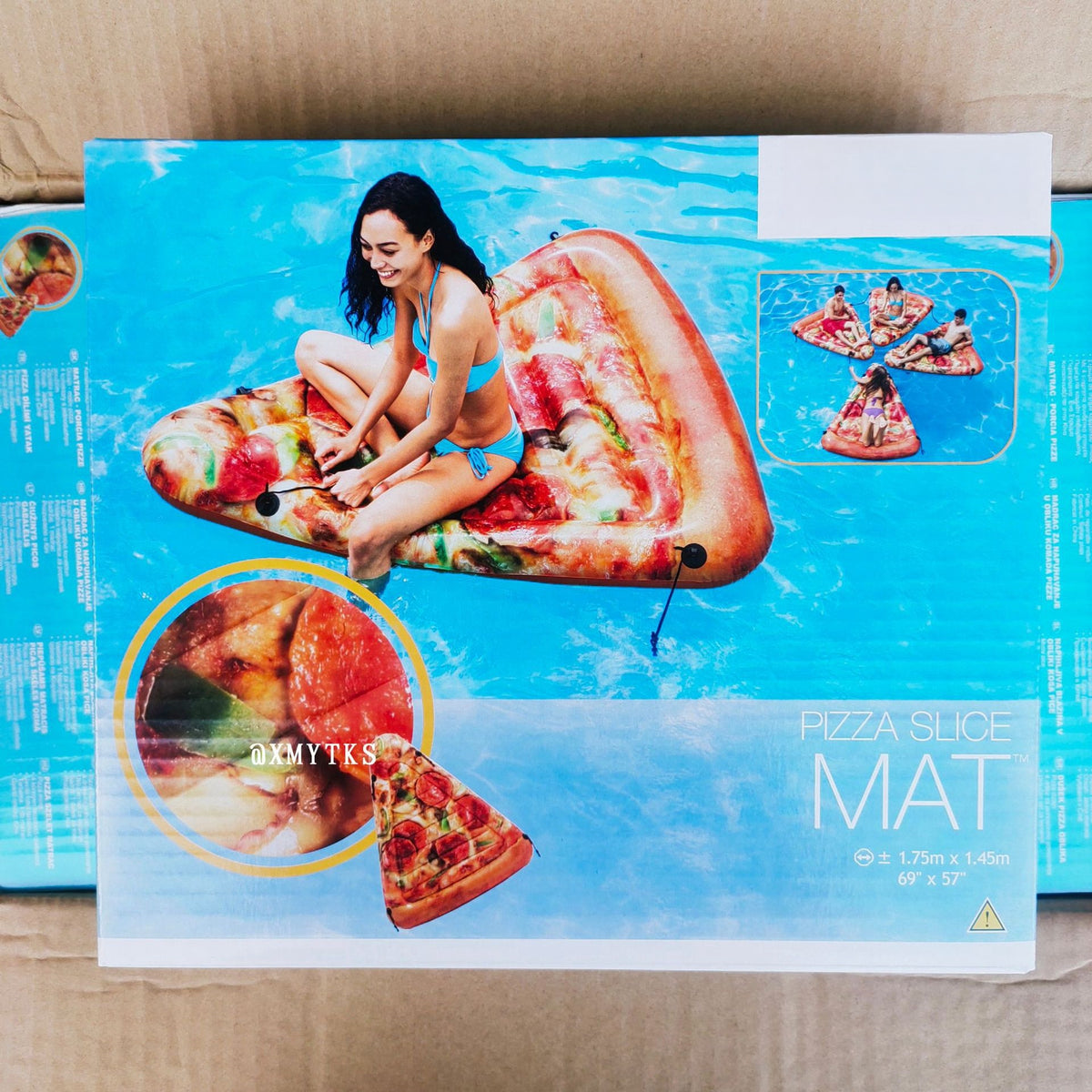 Inflatable Pizza Lounger Float — detail 2