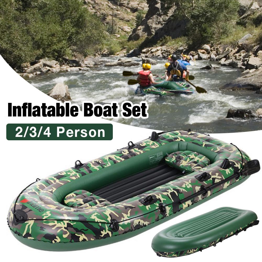 Camo Inflatable Fishing Boat (2–4 Person) — detail 1
