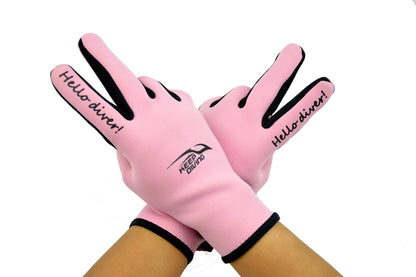 2mm Printed Non-Slip Snorkel Gloves — detail 1