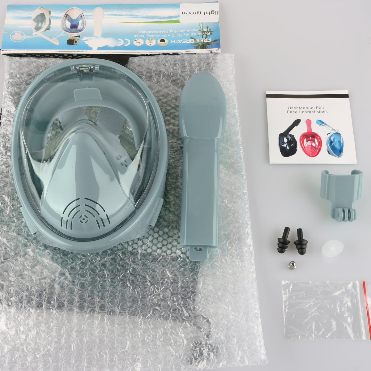 Silicone Dry-Breathing Snorkel Mask — detail 1
