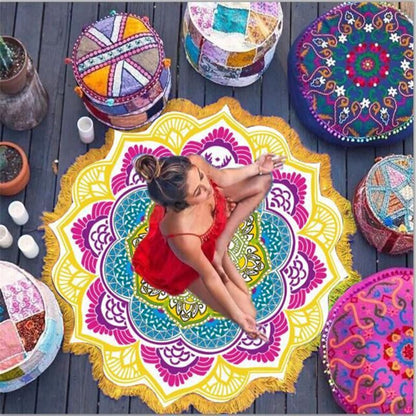 Round Tassel Beach Towel — detail 4