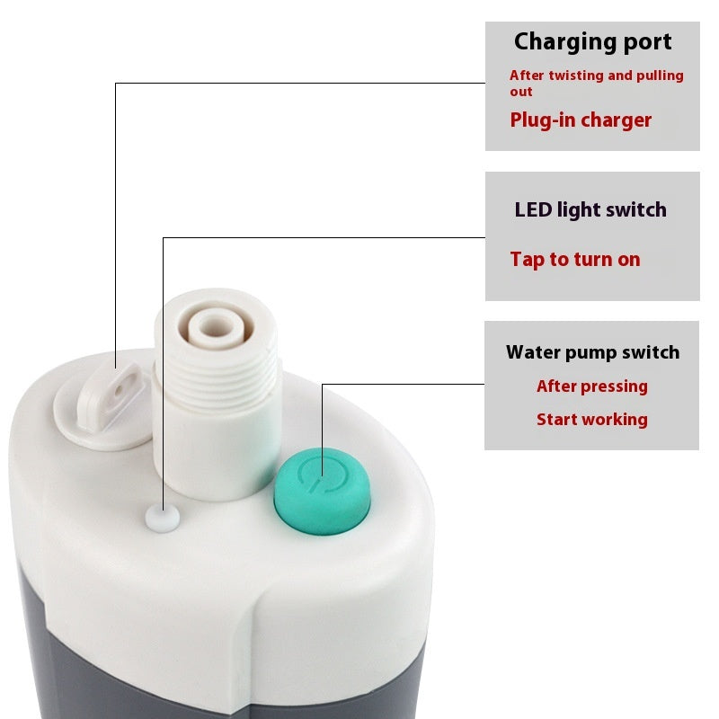 Rechargeable Portable Pump Shower — detail 2