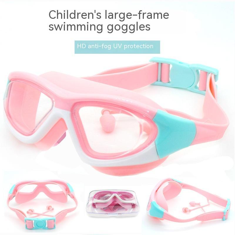 Kids' Anti-Fog Swim Goggles with Built-In Earplugs — detail 1