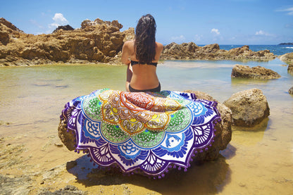 Round Tassel Beach Towel — detail 5