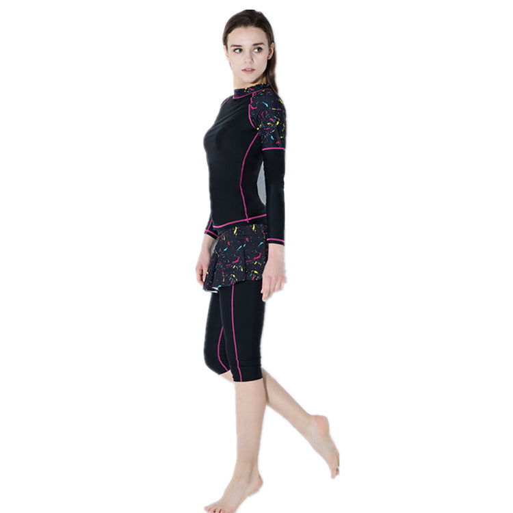Women's Long-Sleeve Full-Length Swim Suit — detail 4