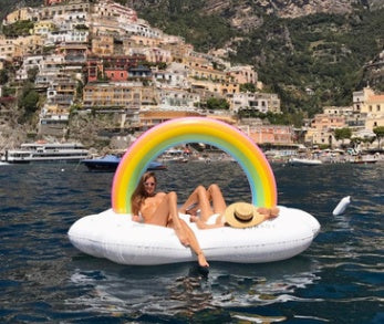 Giant Rainbow Cloud Float Island — detail 2