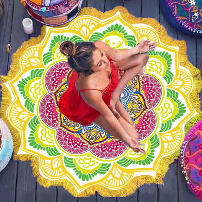 Round Tassel Beach Towel — detail 2