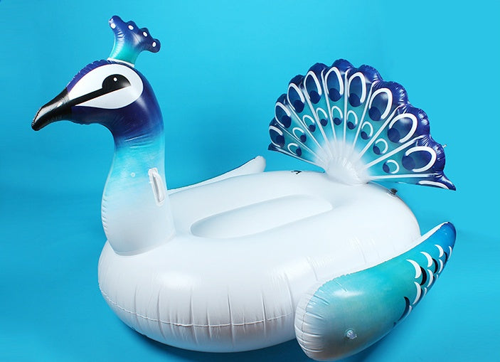 Giant Peacock Pool Float — detail 1