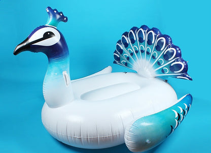 Giant Peacock Pool Float — detail 1
