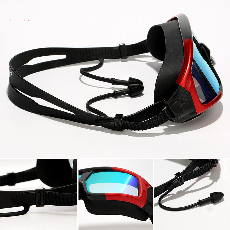 Large-Frame HD Anti-Fog Swim Goggles — detail 2