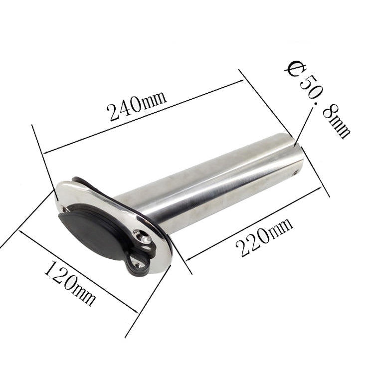 Stainless Steel Flush-Mount Rod Holders (4-Pack) — detail 2