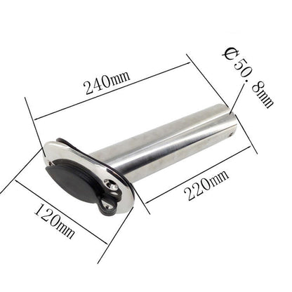 Stainless Steel Flush-Mount Rod Holders (4-Pack) — detail 2