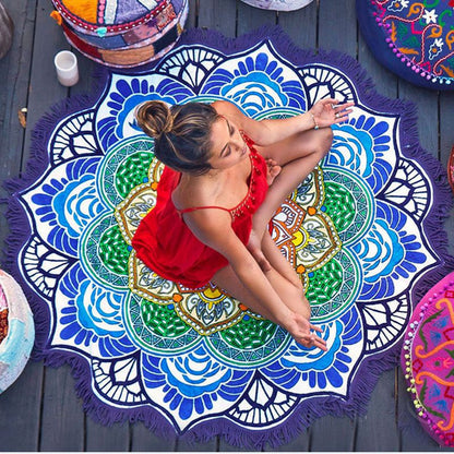 Round Tassel Beach Towel — detail 1