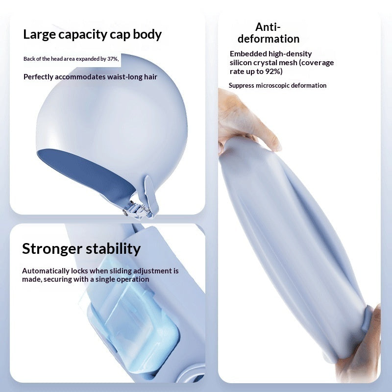 Large Silicone Swim Cap for Long Hair — detail 2