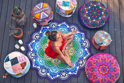 Round Tassel Beach Towel — detail 8