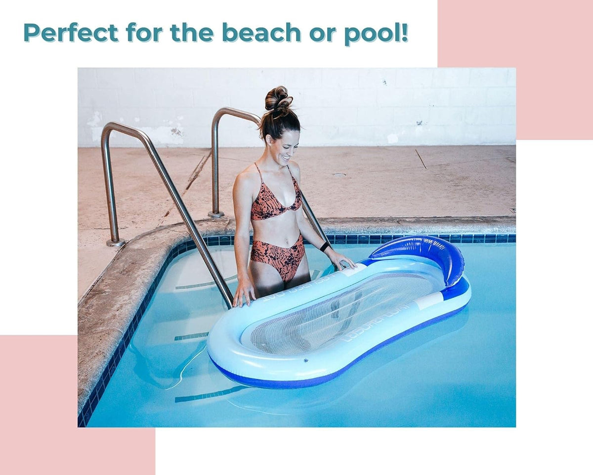 Inflatable Mesh Pool Lounger & Water Hammock — detail 4