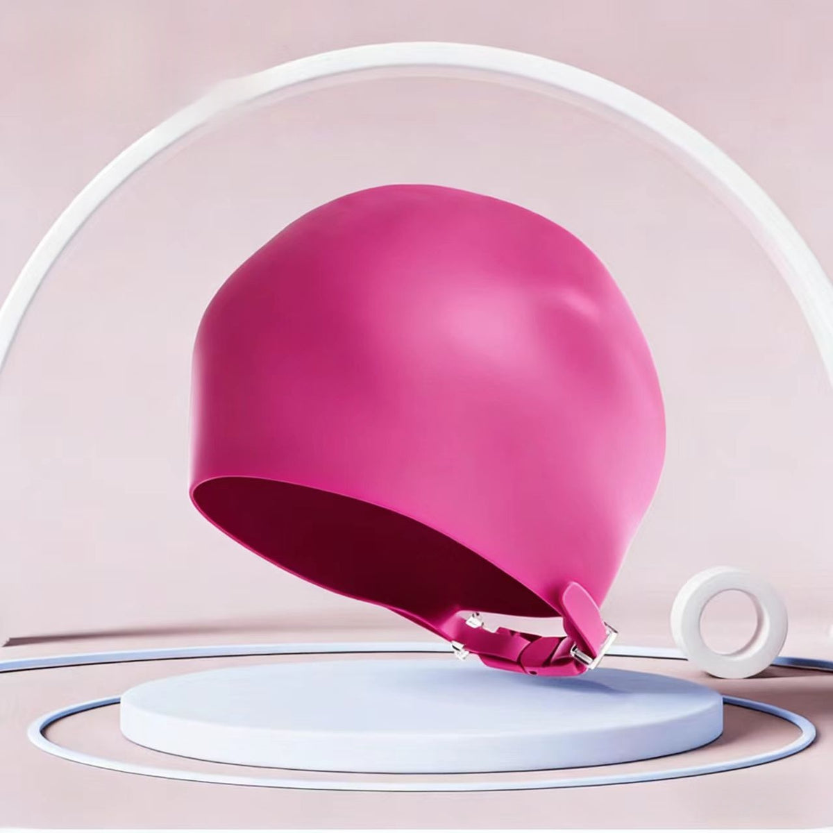 Large Silicone Swim Cap for Long Hair — detail 6