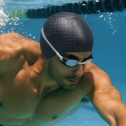 Silicone Ear-Pocket Swim Cap — detail 1