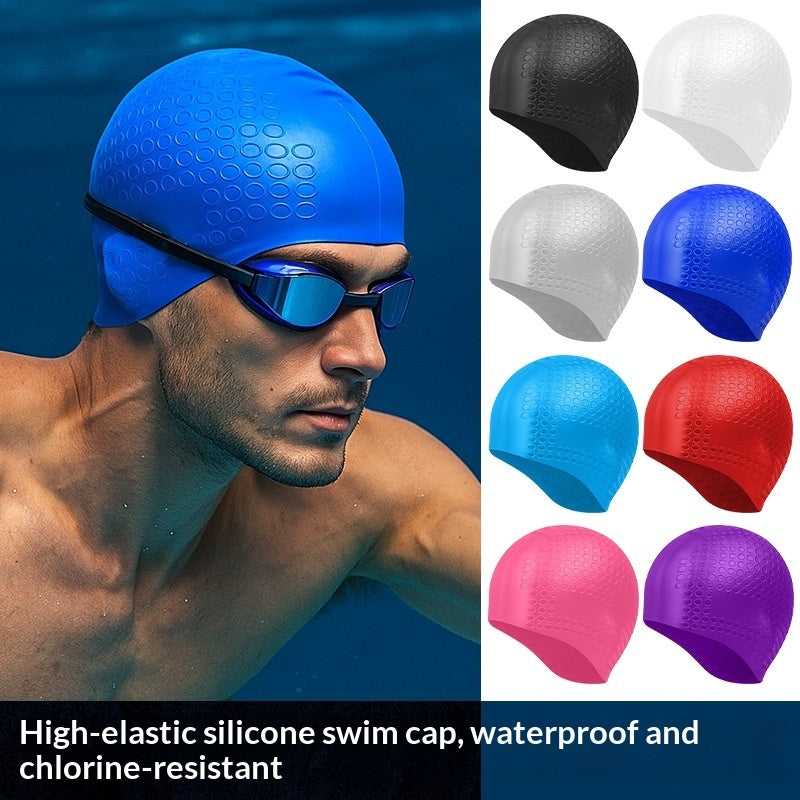 Silicone Ear-Pocket Swim Cap — detail 2