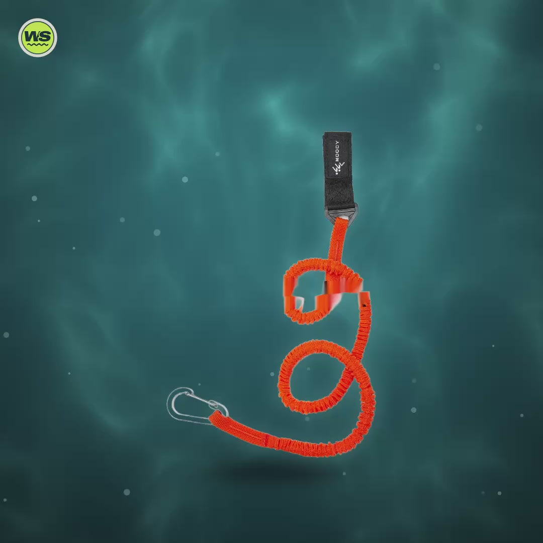 Coiled Kayak Paddle Leash — product video