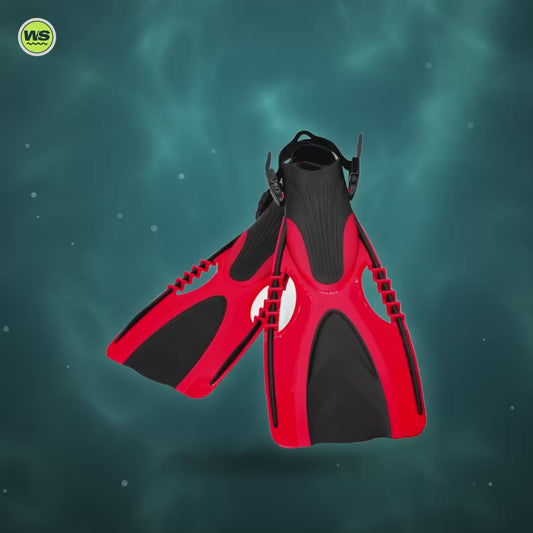 Adjustable Long-Blade Freediving Fins — product video