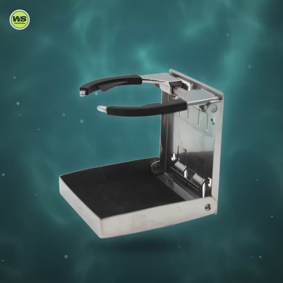 Folding Stainless Steel Cup Holder — product video