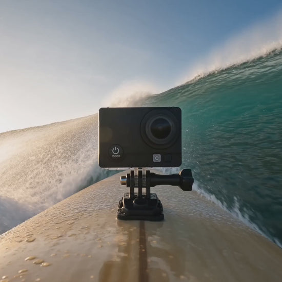 4K Wi-Fi Action Camera with 2" Screen — cinematic ad