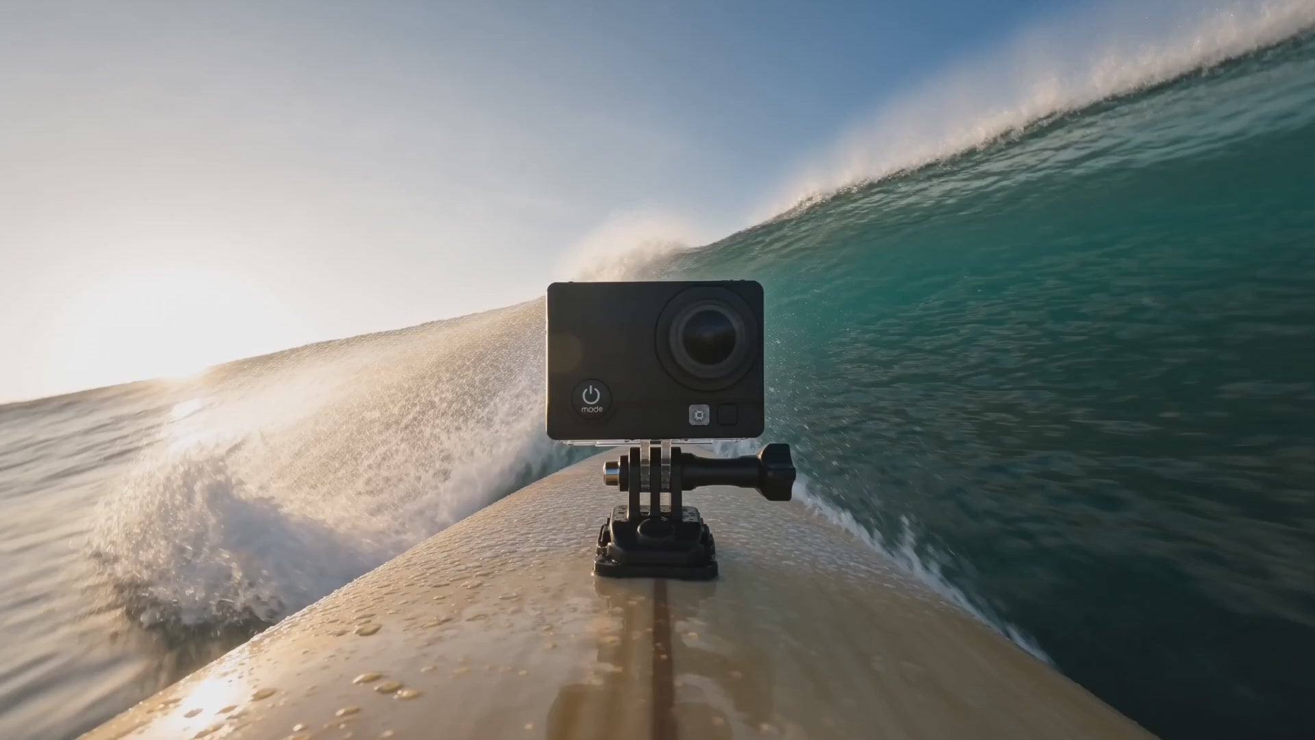 4K Wi-Fi Action Camera with 2" Screen — cinematic ad