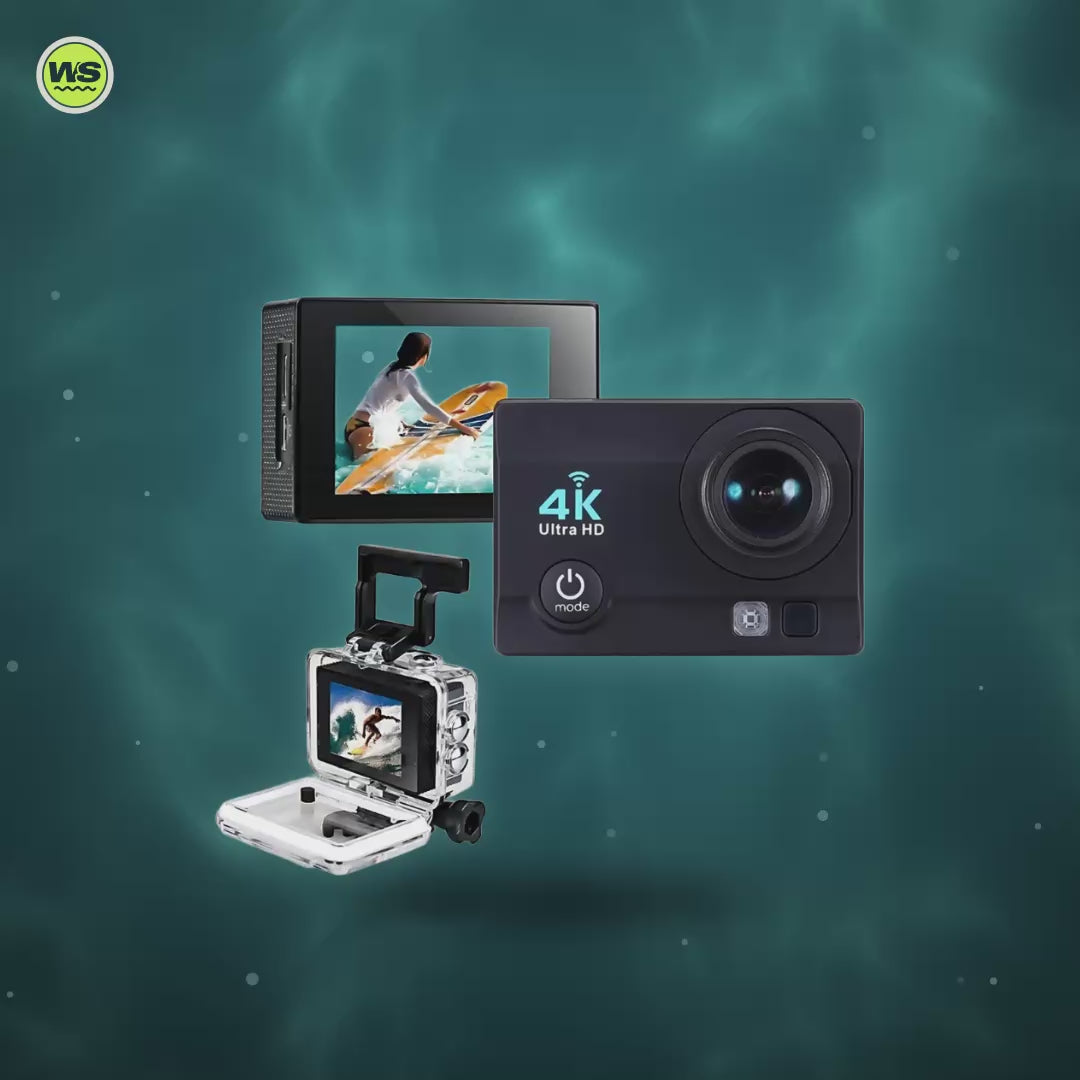 4K Wi-Fi Action Camera with 2" Screen — product video