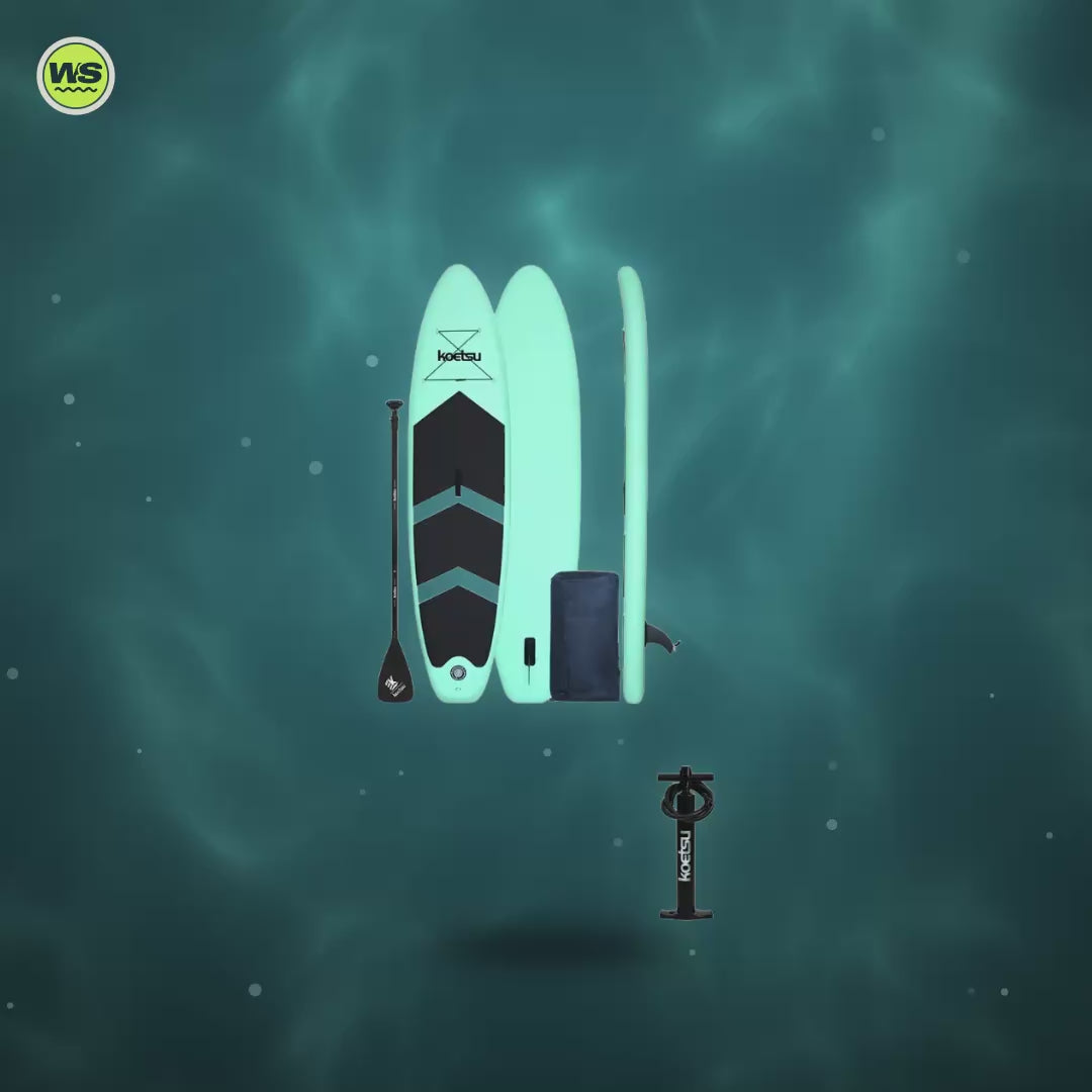 10'6" Inflatable Paddle Board Package — product video