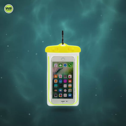 Glow-in-the-Dark Universal Waterproof Phone Pouch — product video