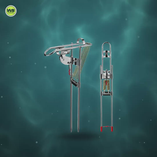 Stainless Steel Spring Rod Holder with Adjustable Sensitivity — product video