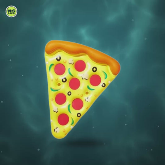 Giant Pizza Slice Pool Float — product video