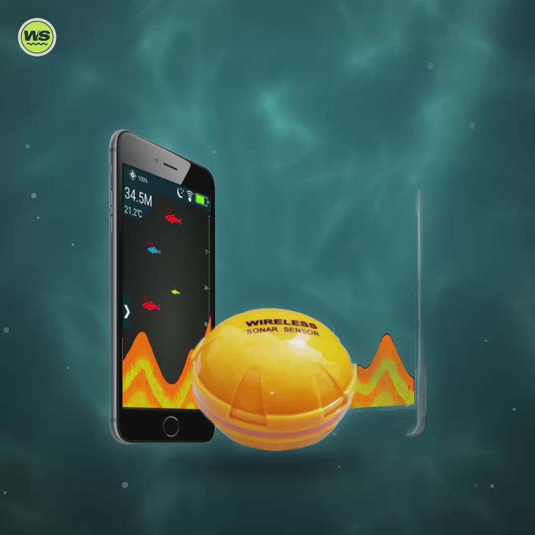 Wireless Bluetooth Castable Sonar Fish Finder — product video