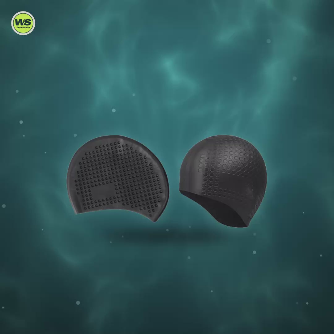 Silicone Ear-Pocket Swim Cap — product video