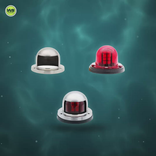 12V LED Navigation Sidelights, Red & Green — product video