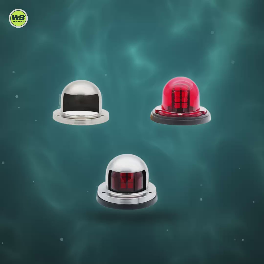 12V LED Navigation Sidelights, Red & Green — product video