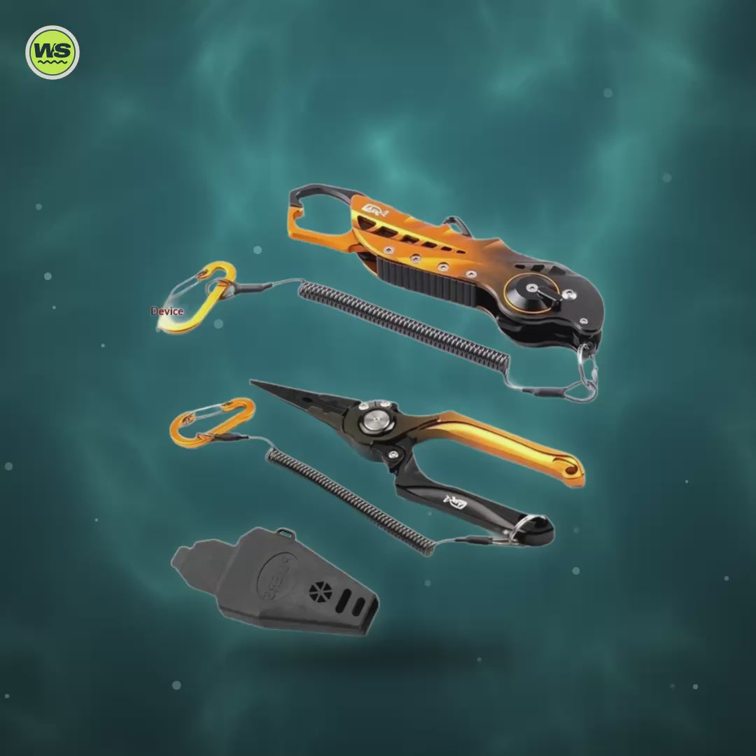 Folding Fish Grip & Lure Pliers — product video