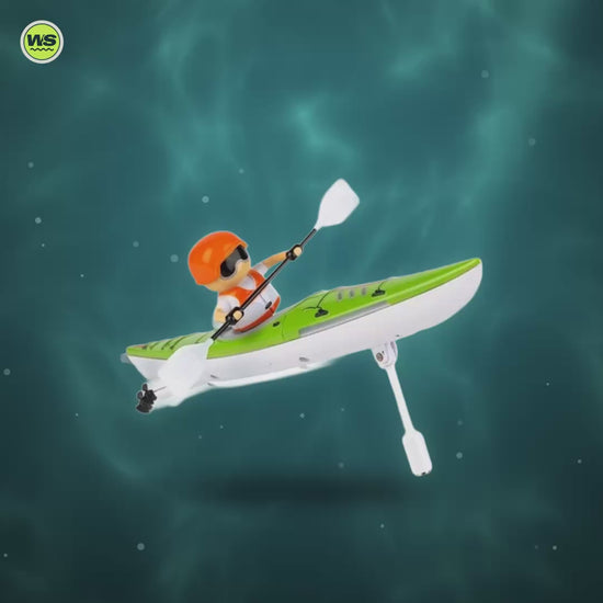 Remote Control Paddling Kayak Toy — product video