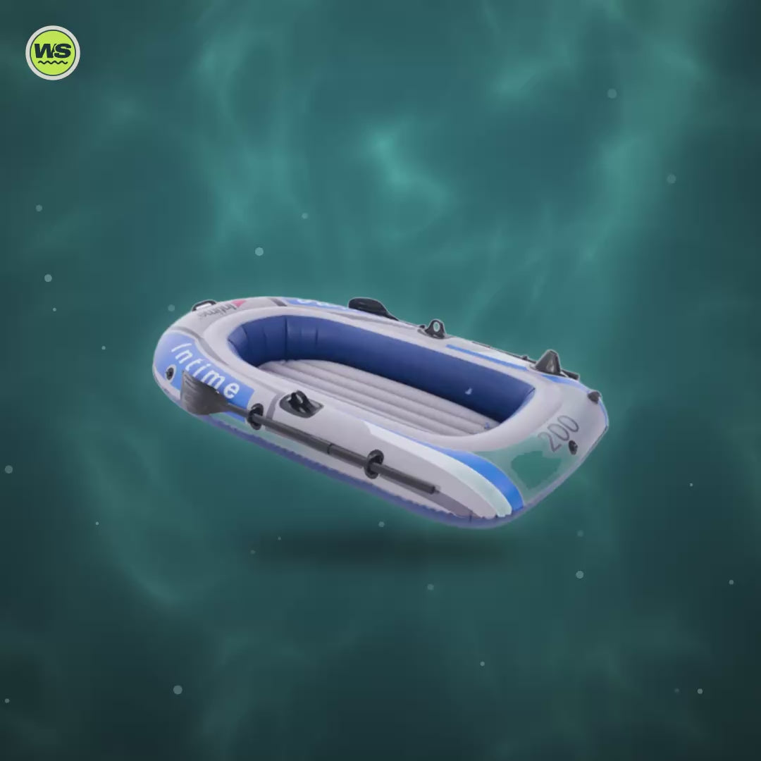 2-Person Inflatable Raft with Paddles — product video