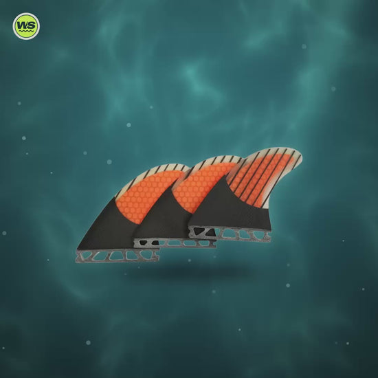 Carbon & Honeycomb Surf Fin Set (G3/G5/G7) — product video