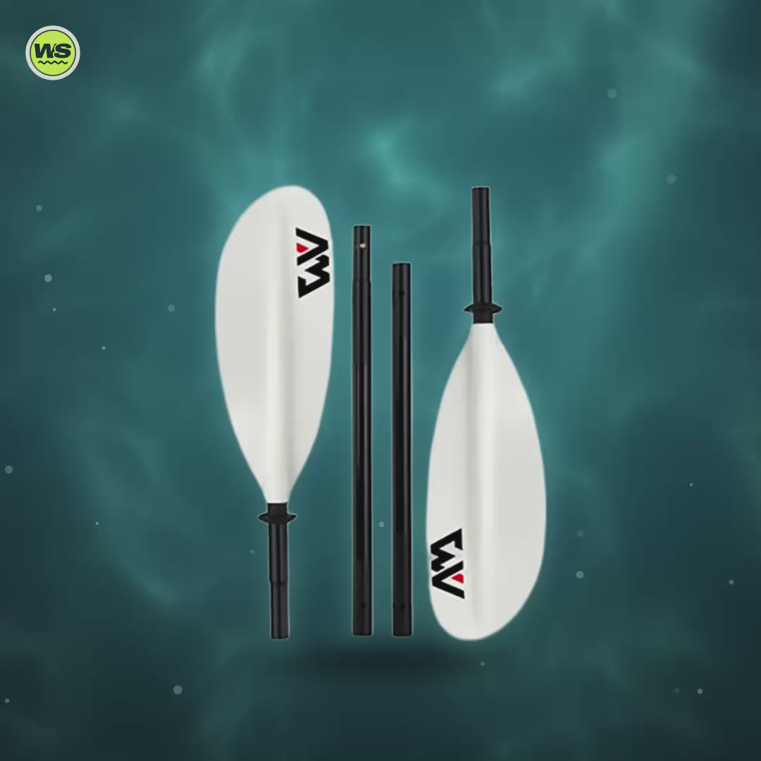 4-Piece Fiberglass & Aluminum Kayak Paddle, 230 cm — product video