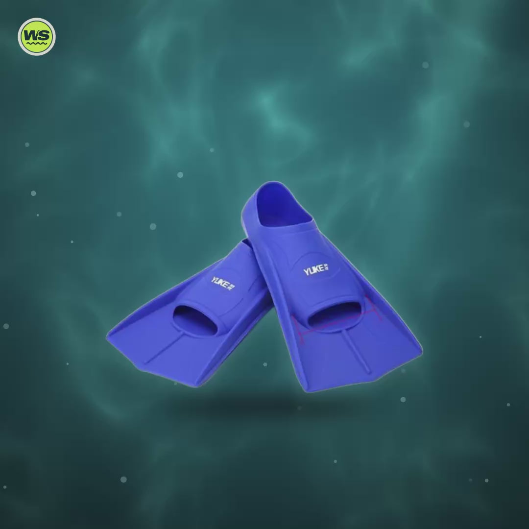 Silicone Short Fins for Swim Training — product video