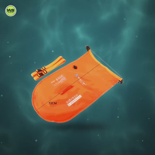 Twin-Airbag Swim Buoy Backpack (28 L / 35 L) — product video
