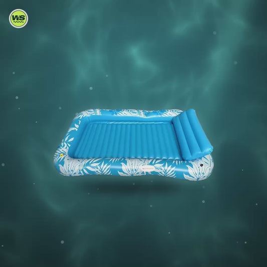 Inflatable Maple Leaf Float with Backrest — product video